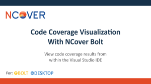 Video Tutorial on Code Coverage Visualization with NCover Bolt