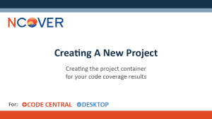 Video Tutorial on Creating A New NCover Code Coverage Project
